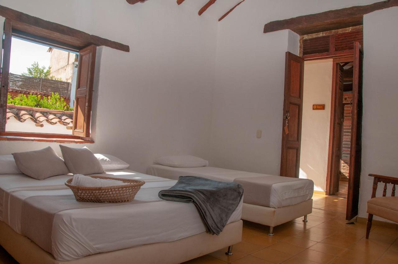 La Juanita Hostel Barichara Exteriér fotografie